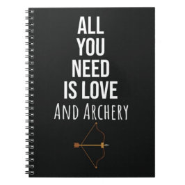 Cute Gifts For Archery Lovers Sport Bow And Arrows Anteckningsbok