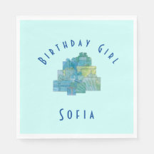 Cute Gifts for Birthday Girl Blue Grönt