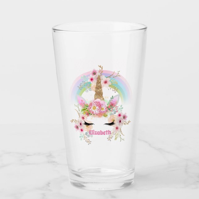 Cute Gifts GranddottDotter UNICORN NAMMED Glaskopp (Framsida)