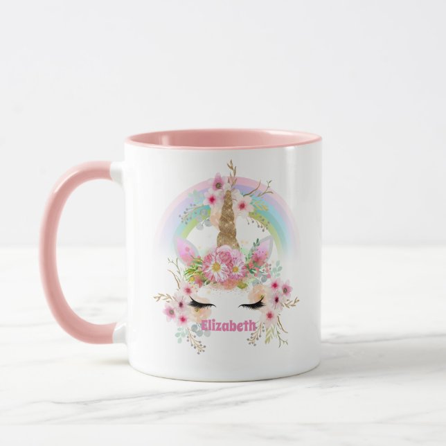 Cute Gifts GranddottDotter UNICORN NAMMED Mugg (Vänster)