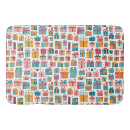 Cute Gifts in Bags and Boxes with Ribbons Pattern Badrumsmatta