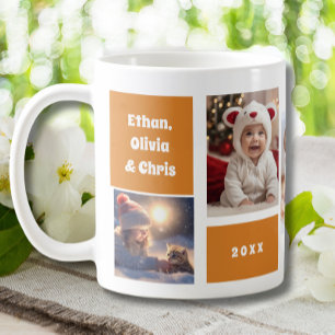 Cute Gigi Mamma Grandchildren Photo Collage Kaffemugg