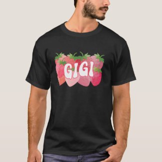 Cute Gigi Strawberry Älskare Mamma Mamma Lycklig M T Shirt