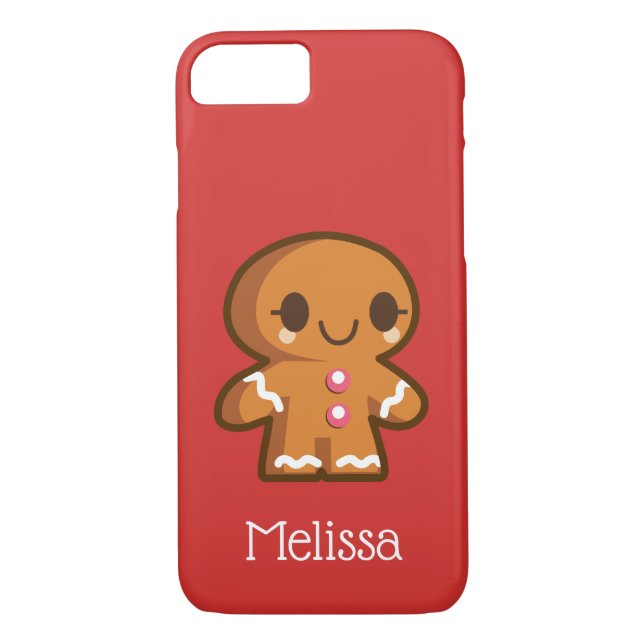 Cute Gingbergold Girl med Eyelash Case-Mate iPhone Skal (Baksida)