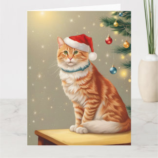 Cute Ginger Cat-jul Kort