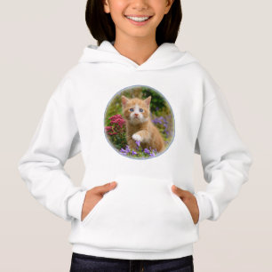 Cute Ginger Cat Kitten i en Garden Photo - T Shirt