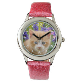 Cute Ginger Cat Kitten Photo Strapwatch, uppringni Armbandsur