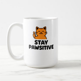 Cute Ginger Cat Thumbs up Coffee mug Kaffemugg
