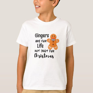 Cute Ginger Cookie med jultext Färgad T Shirt
