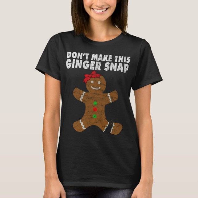 Cute Ginger-julkakan gör inte den här gångjärnet T Shirt (Framsida)