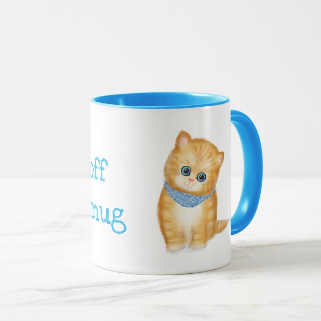 Cute ginger kitten personlig mugg (Framsida höger)