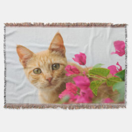 Cute Ginger Kitten vaktar dig Filt