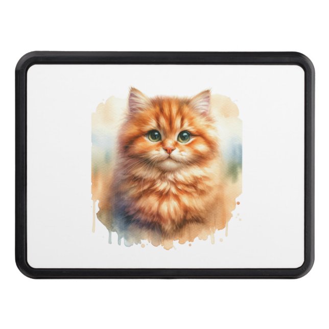 Cute Ginger Tabby katt Classic T-Shirt Dragkroksskydd (Framsidan)