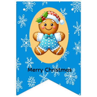 Cute Gingerbread Bunting Flags Vimplar