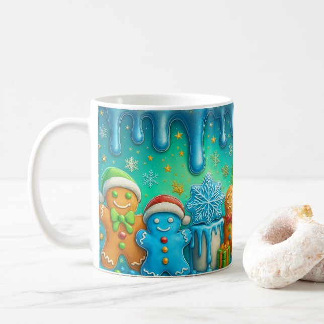 Cute Gingerbread Christmas Mug Wrap Kaffemugg (Med munk)