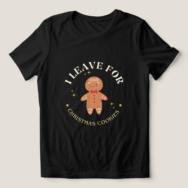 Cute Gingerbread Man Christmas Cookies  T Shirt (Design Framsida)