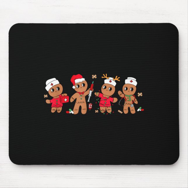 Cute Gingerbread Nurse Christmas Design Medical Hu Musmatta (Framsidan)