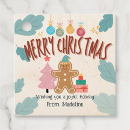 Cute Gingerbröd christmas helgdag Stickers Gåvor Etiketter