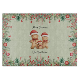 Cute Gingerbröd Cookie-familj - jul