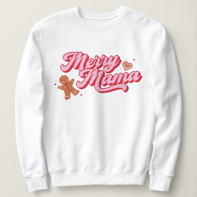 Cute Gingerbröd Cookie Merry Helgdag T Shirt (Design framsida)