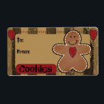 Cute Gingerbröd Gift-Märkre Fraktsedel<br><div class="desc">Märkre för bröd. Kan anpassa till: och Från: och även ändra "cookie" i ord så att du vill att du ska behandla dig själv, göra eller ta bort formuleringen och anpassa dig till dina önskemål. Anpassa eller skriva på med markör eller penna. 📌 Om du behöver anpassa dig ytterligare klickar...</div>