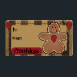 Cute Gingerbröd Gift-Märkre Fraktsedel<br><div class="desc">Märkre för bröd. Kan anpassa till: och Från: och även ändra "cookie" i ord så att du vill att du ska behandla dig själv, göra eller ta bort formuleringen och anpassa dig till dina önskemål. Anpassa eller skriva på med markör eller penna. 📌 Om du behöver anpassa dig ytterligare klickar...</div>