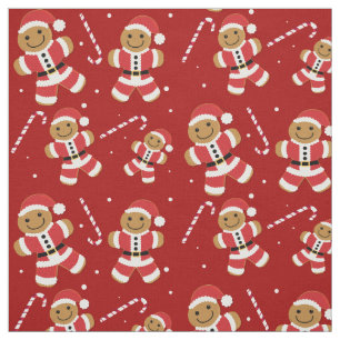Cute Gingerbröd jultomten Tyg