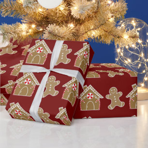 Cute Gingerbröd/Kandy-jul Presentpapper