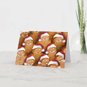 Cute Gingertea Cookie God jul Helgdag Helgkort