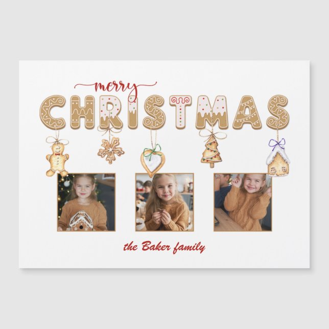 Cute Gingertea God jul Multifoto (Framsida)