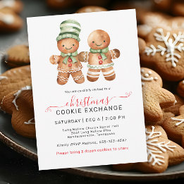 Cute Gingertea par Cookie Exchange Party Inbjudningar