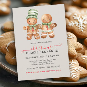 Cute Gingertea par Cookie Exchange Party Inbjudningar