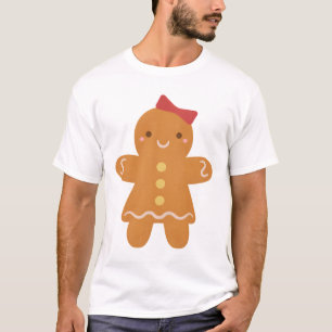 Cute Gingertea Woman med Bow T Shirt