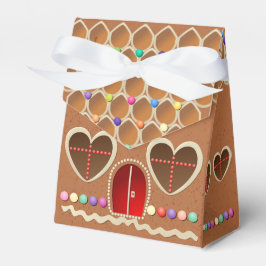 Cute Gingerwab House med Hjärtformade Windows Presentaskar