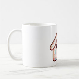 Cute Gingerword House Tecknad Illustration Kaffemugg