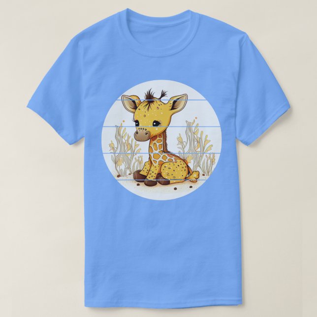 Cute Giraffe 1 T Shirt (Design framsida)