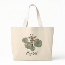 Cute Giraffe Animal Botanical Greenery