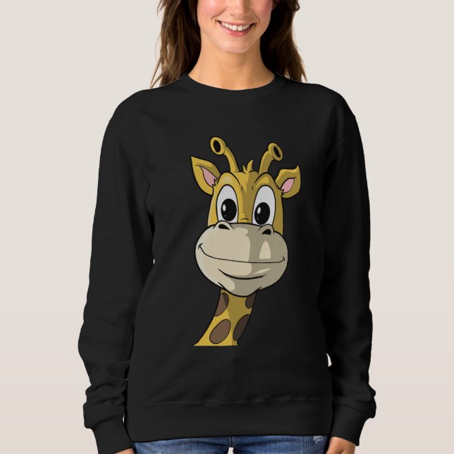 Cute Giraffe Animal Face Africa Zoo Safari  1 T Shirt (Framsida)