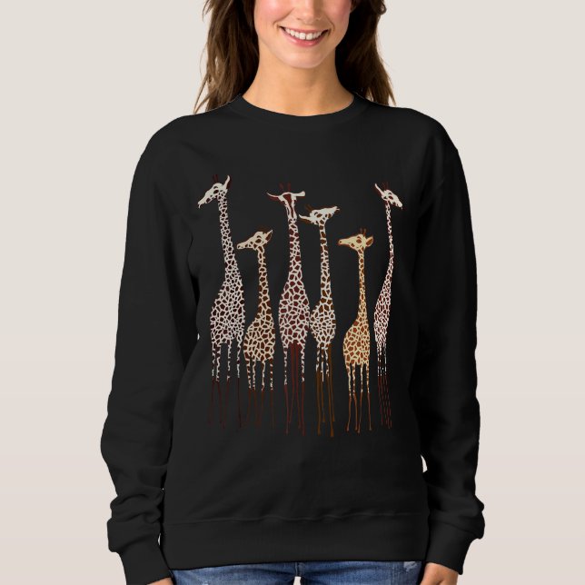 Cute Giraffe Animal Nature Manar Women Kids T Shirt (Framsida)