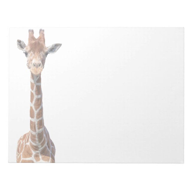 Cute giraffe ansikte anteckningsblock (Framsida)