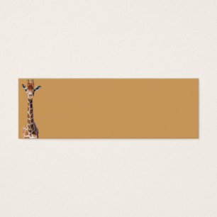 Cute giraffe ansikte litet visitkort