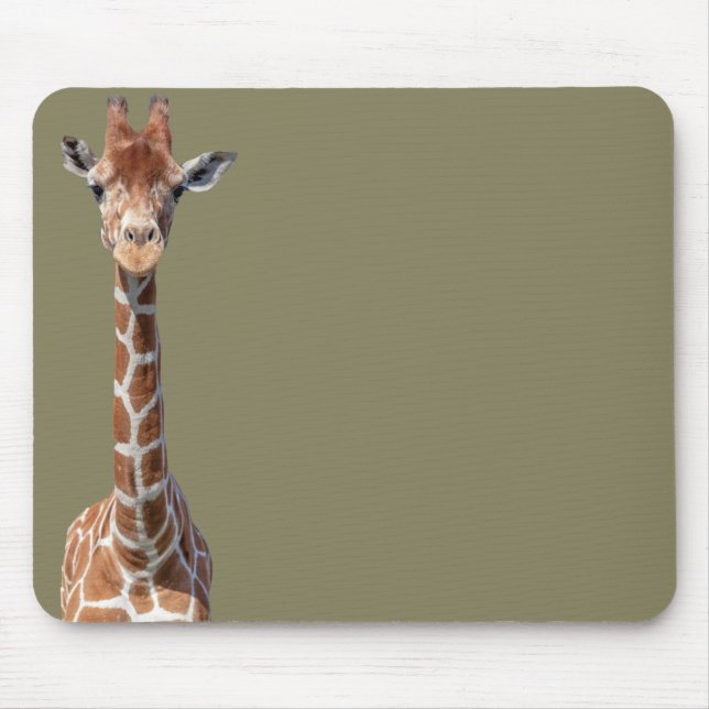Cute giraffe ansikte musmatta (Framsidan)