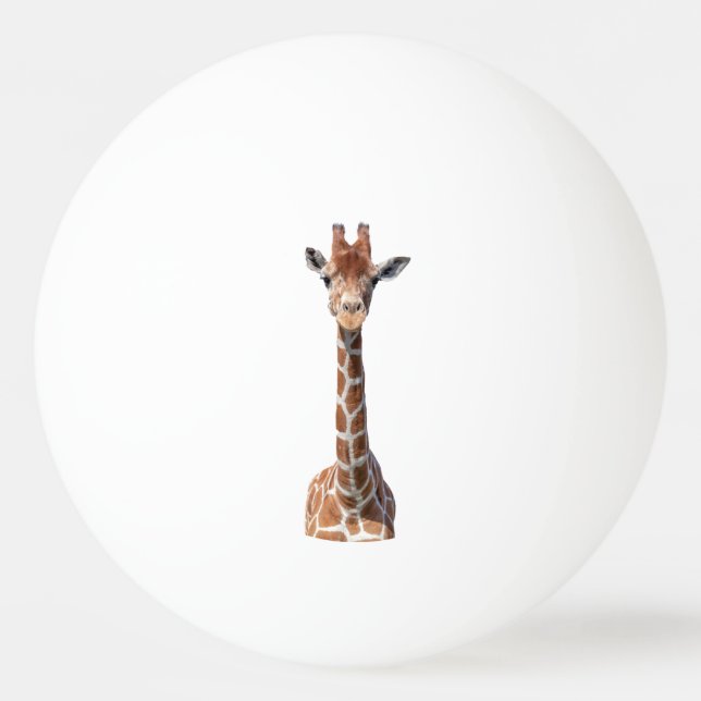 Cute giraffe ansikte pingisboll (Framsidan)