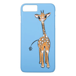 Cute Giraffe - baby blue