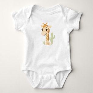 Cute Giraffe Baby Jersey Bodykoste T Shirt