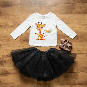 "Cute Giraffe Baby: "Låt oss samman tillväxt" T Shirt