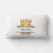 Cute Giraffe Baby Pillow