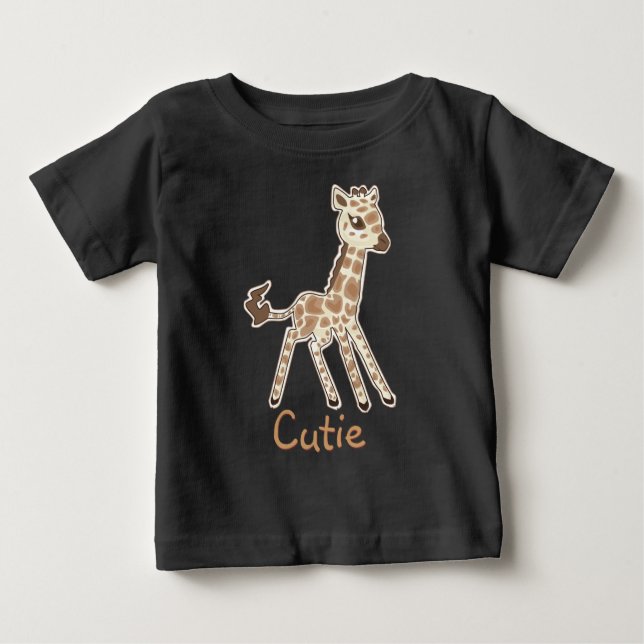 Cute Giraffe Baby Shirt Tee Shirt (Framsida)
