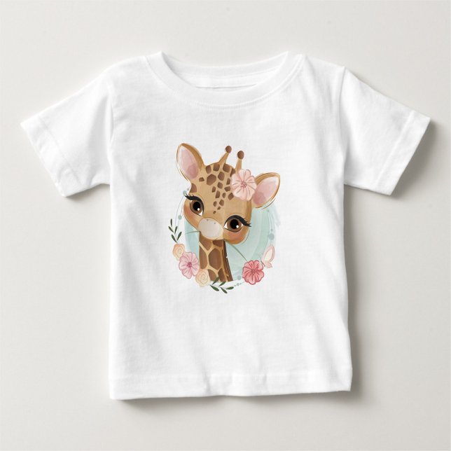 Cute Giraffe Baby T-Shirt (Skapare uppladdad)