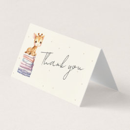 Cute Giraffe Baby Tack Kort